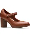 Clarks Women's Bayla Lily Riptape Dress Pumps In Brown