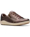 Clarks Women's Bryianne Bayla Round Toe Sneakers In Brown