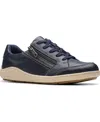 Clarks Women's Bryianne Bayla Round Toe Sneakers In Blue
