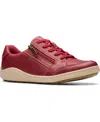 Clarks Women's Bryianne Bayla Round Toe Sneakers In Red