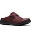 Clarks Women's Carleigh Viola Round Toe Mules In Burgundy