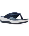 Clarks Collections Women's Arla Glison Flip-flops Women's Shoes In Navy Textile