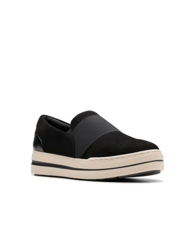 Clarks Women's Cloudsteppers Audreigh Eve Shoes In Black Textile