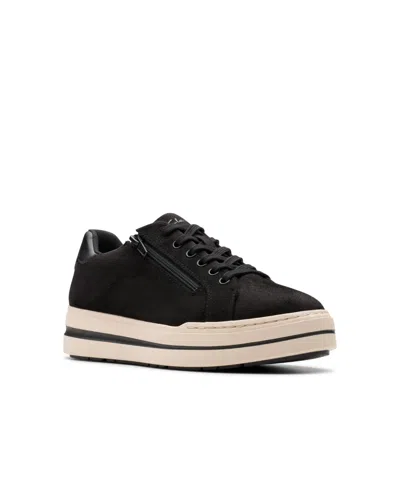 Clarks Women's Cloudsteppers Audreigh Sky Sneakers In Black Fabric Textile