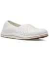 CLARKS WOMEN'S CLOUDSTEPPERS BREEZE EMILY PERFORATED LOAFER FLATS