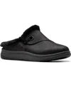 Clarks Women's Cloudsteppers Breeze Myth Round Toe Mules In Black