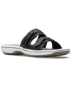 Clarks Breeze Piper Slide Sandal In Black