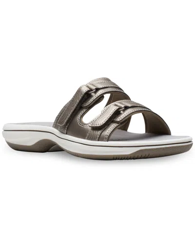 Clarks Women's Cloudsteppers Breeze Piper Sandals Women's Shoes In Pewter