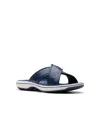 Clarks Breeze Sara In Navy Synthetic