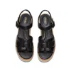Clarks Women's Coledale Strap Sandals In Black In Animal Print