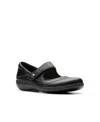 Clarks Women's Collection Ashland Elayne Closed Toe Shoes In Black Tumbled