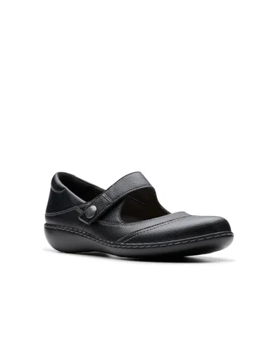 Clarks Women's Collection Ashland Elayne Closed Toe Shoes In Black Tumbled