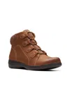 Clarks Carleigh Jade In Dark Tan Nubuck