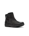 Clarks Women's Collection Carleigh Style Boots In Black Nubuck