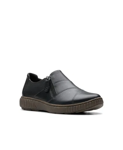 Clarks Women's Collection Caroline Grace Shoes In Black Leather