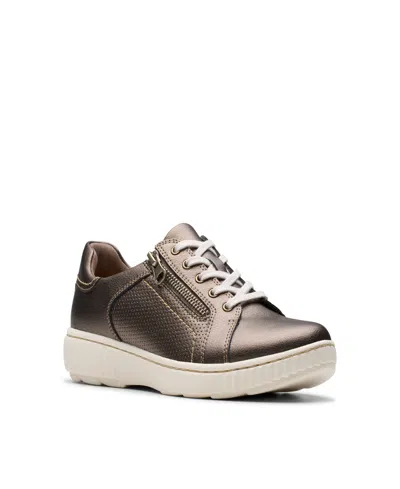 Clarks Women's Collection Caroline Janna Shoes In Bronze Leather