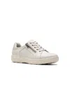 Clarks Nalle Sneaker In White Textile