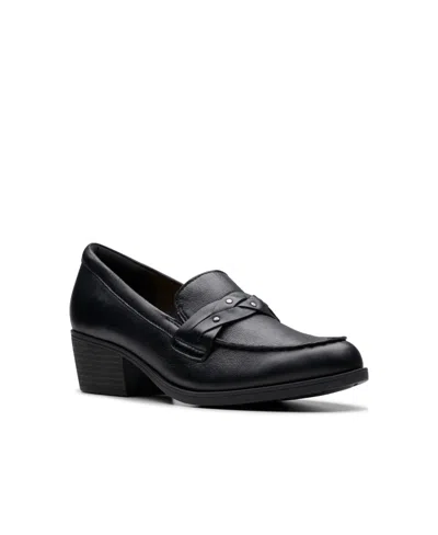 Clarks Women's Collection Charlten Echo Shoes In Black Leather