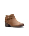 Clarks Charlten Rae Leather Bootie In Multi