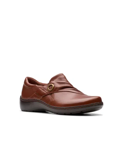 Clarks Women's Collection Cora Aubrie Shoes In Tan Leather