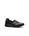 Clarks Ellowyn Penny In Black Leather