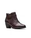 Clarks Women's Collection Emily 2 Opal Boots In Dark Brown Leather