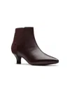 Clarks Women's Collection Kepley Erin Boots In Dark Brown Leather