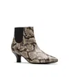 Clarks Women's Collection Kepley Erin Boots In Gray Snake Synthetic