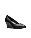 Clarks Olivette Pearl In Black Patent Synthetic