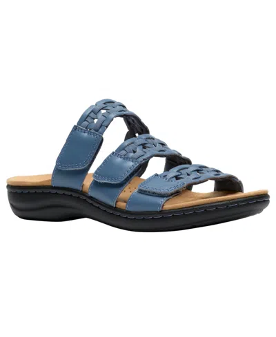 Clarks Women's Collection Round Toe Sandals In Blue