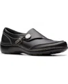 Clarks Women's Cora Teresa Round Toe Loafers In Black