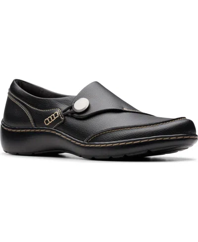 Clarks Women's Cora Teresa Round Toe Loafers In Black