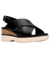 Clarks Diaz Wedge Sandal In Black