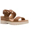 Clarks Diaz Rose Wedge Sandal In Brown