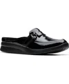 Clarks Women's Ellowyn Amelia Slip-on Mules In Black