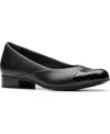 Clarks Women's Jazmynn Gem Round Toe Flats In Black