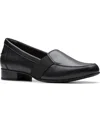 Clarks Women's Juliet Beat Slip-on Loafers In Black