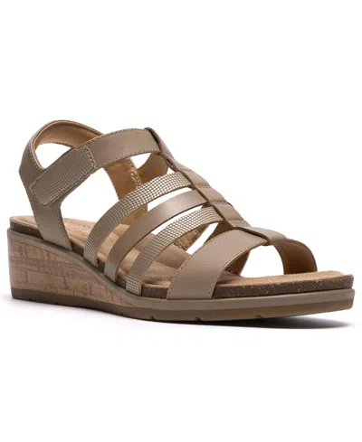Clarks Women's Kacha Step Wedge Sandals In Brown