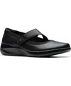 Clarks Women's Kaetlyn Jane Round Toe Flats In Black