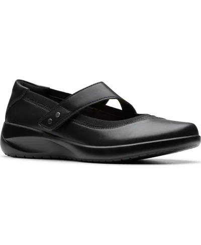 Clarks Women's Kaetlyn Jane Round Toe Flats In Black