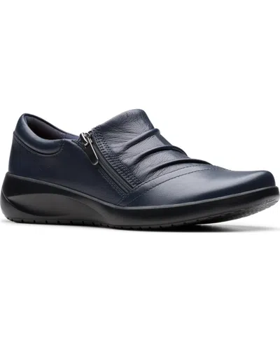Clarks Women's Kaetlyn Mila Round Toe Flats In Blue