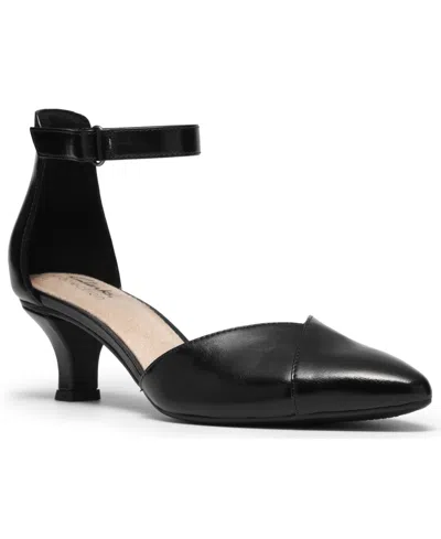 Clarks Women's Kepley Strap Pointed Toe Pumps In Black
