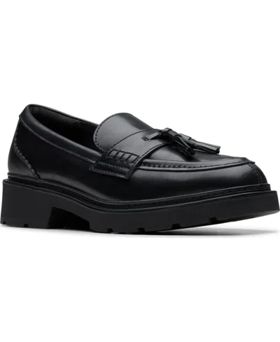 Clarks Women's Lauryl Tassel Slip-on Loafers In Black