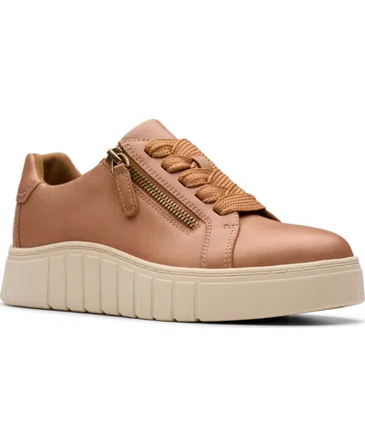Clarks Women's Mykah Joy Round Toe Sneakers In Brown
