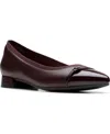 Clarks Women's Natalyn Dusk Pointed Toe Flats In Burgundy