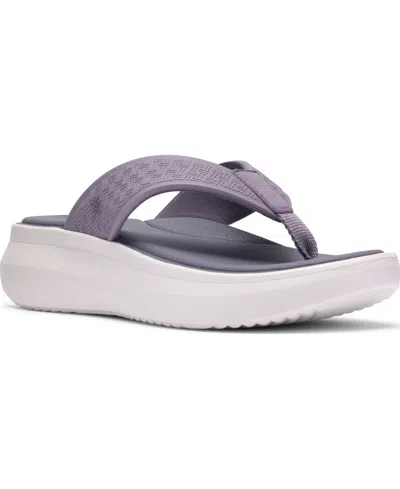 Clarks Women's Solevana Post Round Toe Sandals