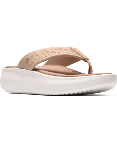 Clarks Women's Solevana Post Round Toe Sandals