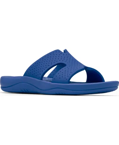 Clarks Women's Sunmaze Bali Eva Round Toe Sandals In Blue