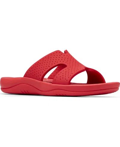 Clarks Women's Sunmaze Bali Eva Round Toe Sandals In Red