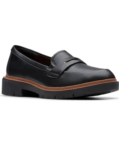 Clarks Women's Westlynn Glow Slip-on Loafers In Black